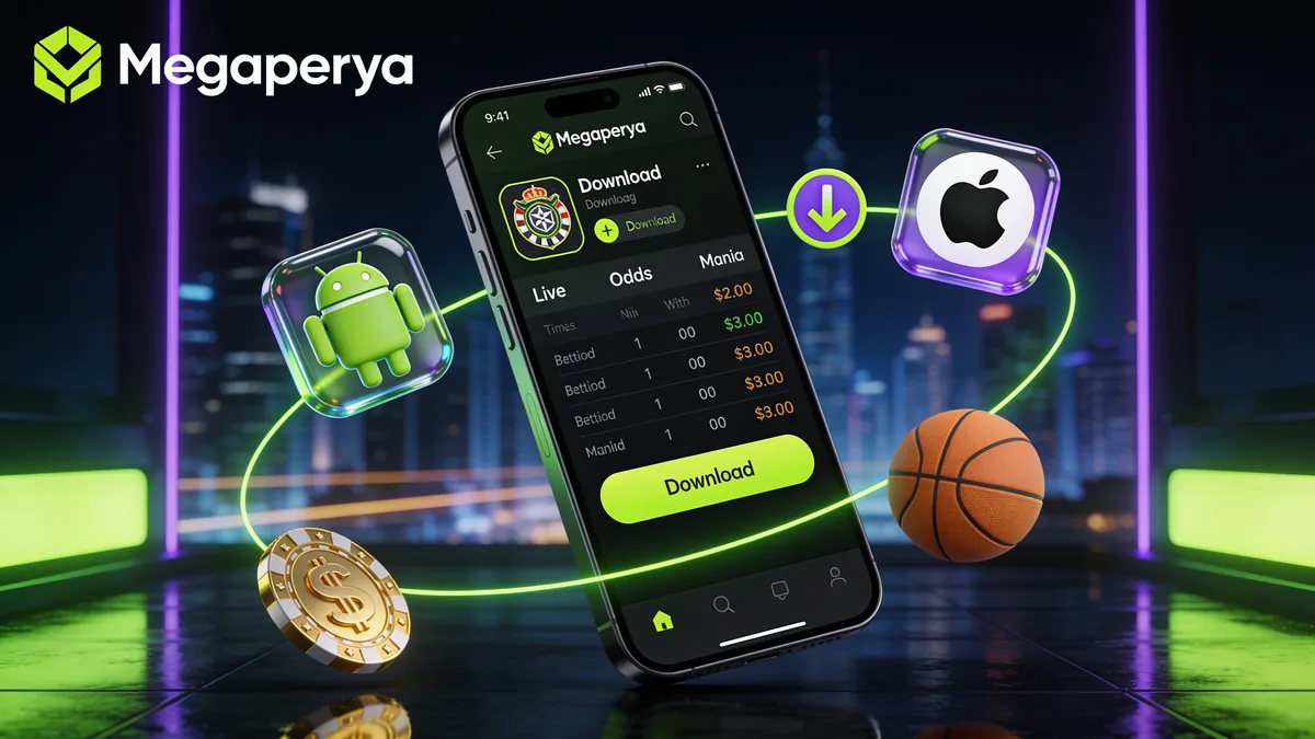 Registering via the MegaPerya Mobile App for players in the Philippines